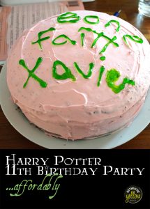 Harry Potter 11th birthday party... affordably